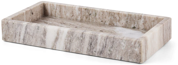 Marmor, Bricka, 15x30x4 cm