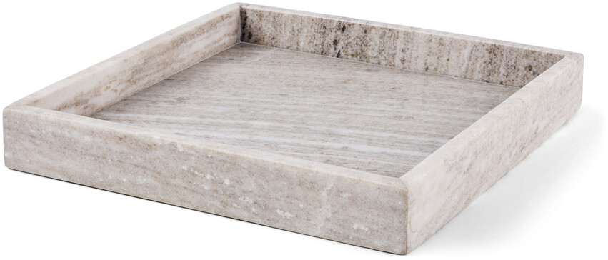 Marmor - Bricka, 30x30x4 cm - Beige