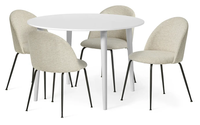 Plaine, Matgrupp med 4 stolar Kiwi