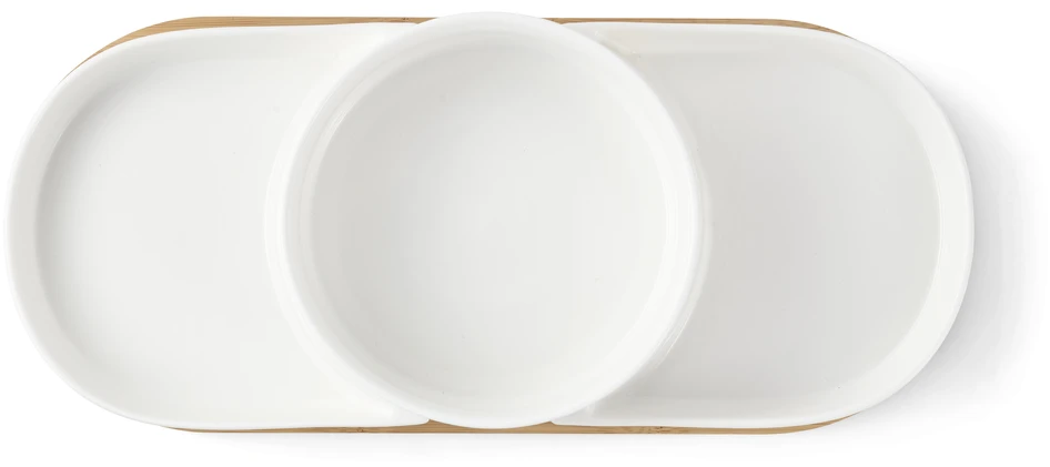 Hawana - Serveringsset, 17,2x39,5x7 cm - Vit
