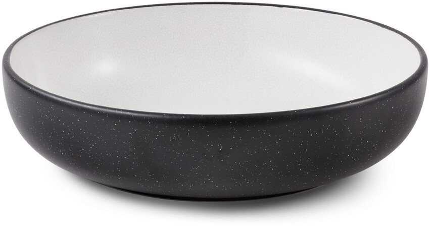 Lykke - Serveringsskål, H 6,4 Ø 26,7 cm - Svart