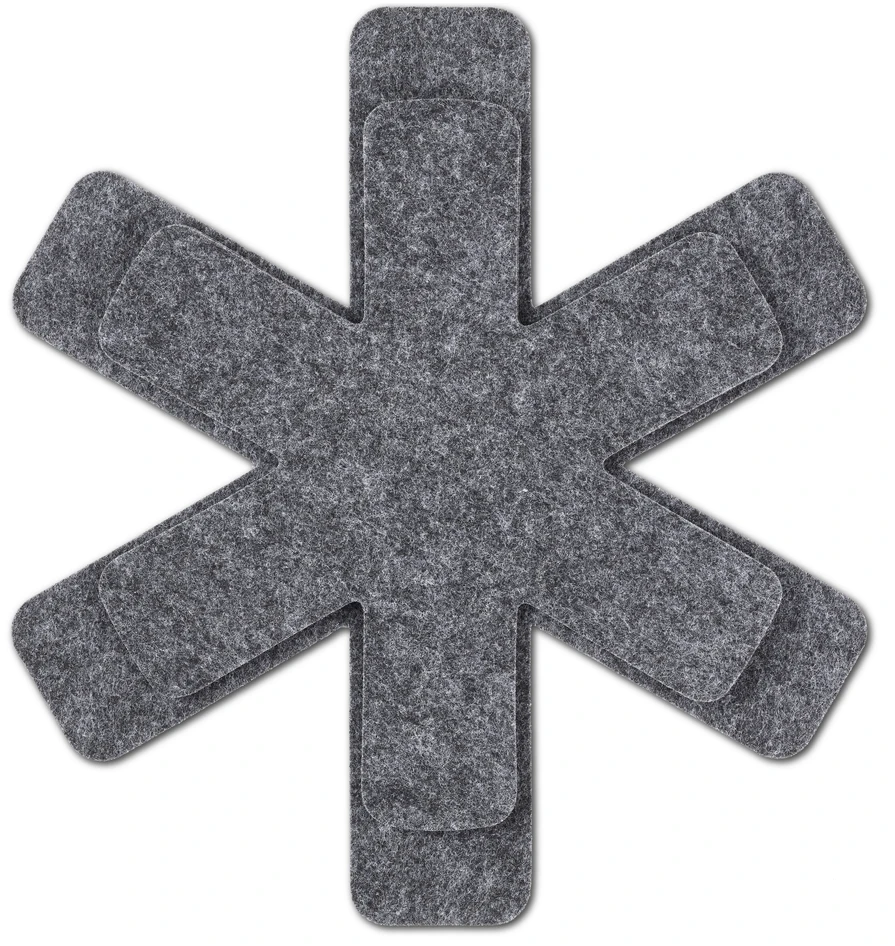 Tabby - Mellanlägg 3-pack, Ø 28-35,5 cm - Grå