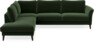 Bridge - 3-sits soffa med divan vänster - Grön