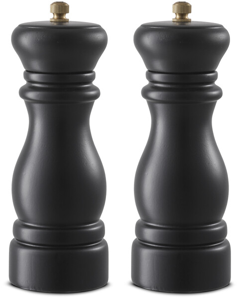 Tareq Taylor - Salt-/pepparkvarn, H 16,5 cm, Ø 5,8 cm, 2-pack - Svart