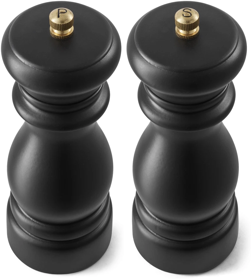 Tareq Taylor Himalaya - Salt-/pepparkvarn, 2-pack H 16,5 cm, Ø 5,8 cm  - Svart
