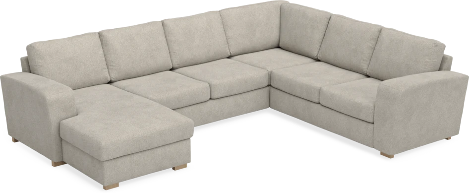 Friday - Hörnsoffa, 3+2-sits med schäslong vänster - Beige