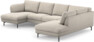 Madison Lux - 2-sits soffa med schäslong vänster och divan höger - Beige