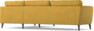 Bridge - 3-sits soffa med divan höger - Gul