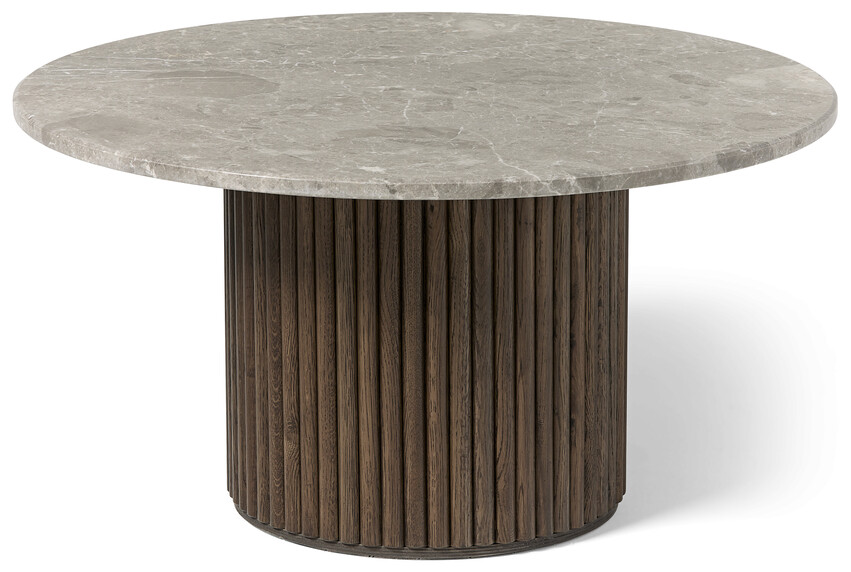 Ace - Soffbord, Ø85, H 44 cm - Brun