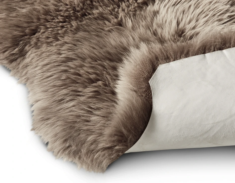 Ossian - Lammskinn, dubbelt - Brun