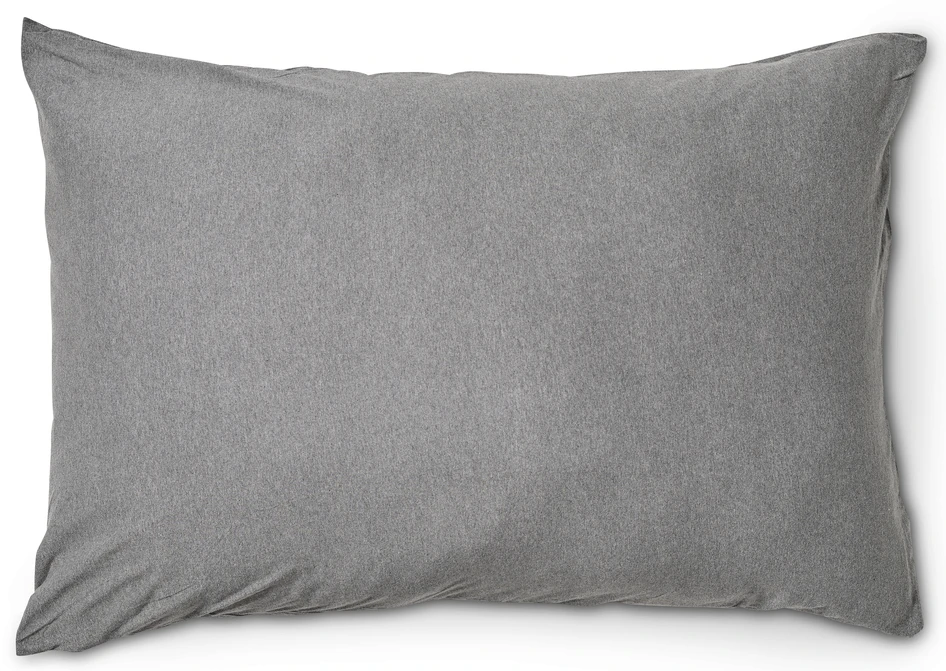 Jersey - Örngott till hotellkudde i bomullsjersey, 70x100 cm - Grå
