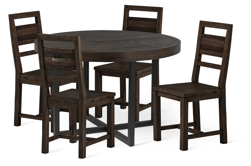 Woodenforge - Matgrupp med 4 stolar Woodenforge - Brun