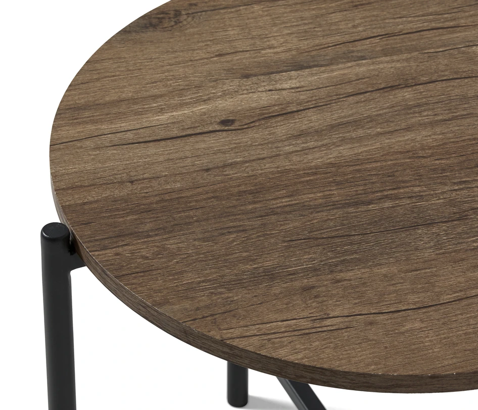 Shape - Satsbord, H44 Ø50/ H47 Ø80 cm - Brun