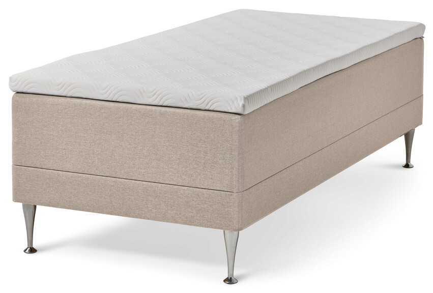 Tempur Promise - Ramsäng, enkelsäng med bäddmadrass - Beige
