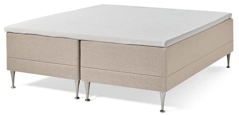 Tempur Promise - Ramsäng, dubbelsäng med hel bäddmadrass  - Beige