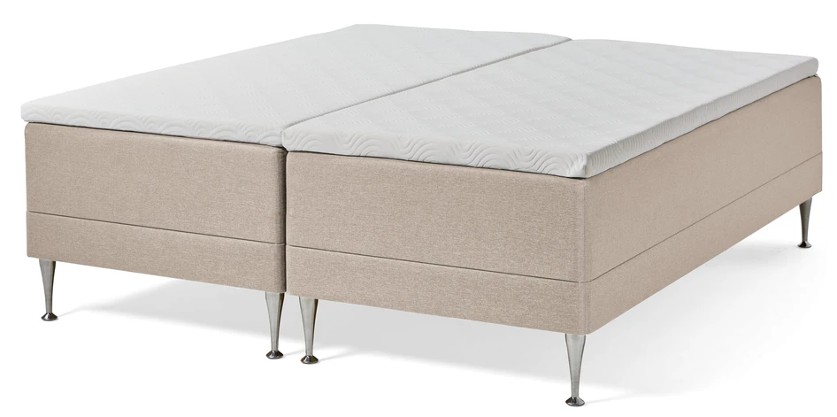 Tempur Promise - Ramsäng, dubbelsäng med två bäddmadrasser - Beige