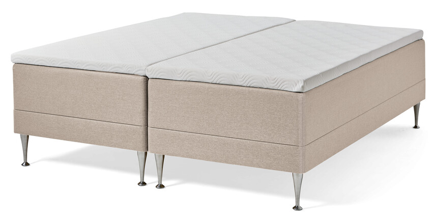 Tempur Promise - Ramsäng, dubbelsäng med två bäddmadrasser - Beige