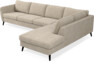 County - 3-sits soffa med divan höger - Beige