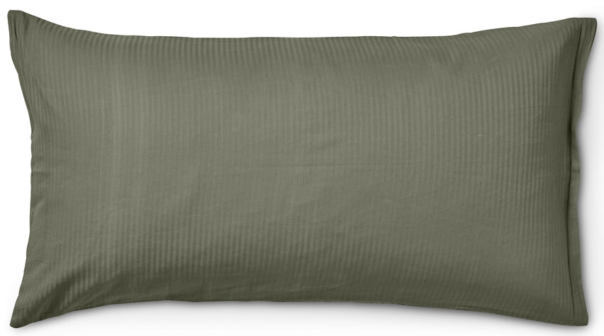 Hampton - Örngott till hotellkudde i bomullssatin, 50x90 cm - Grön