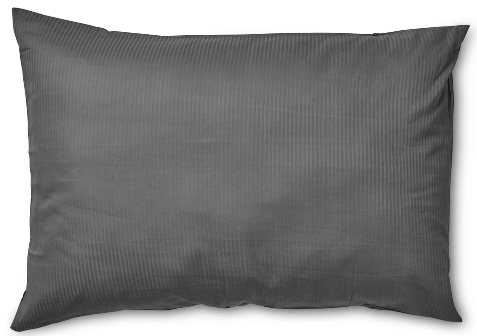 Hampton - Örngott till hotellkudde i bomullssatin, 70x100 cm - Grå