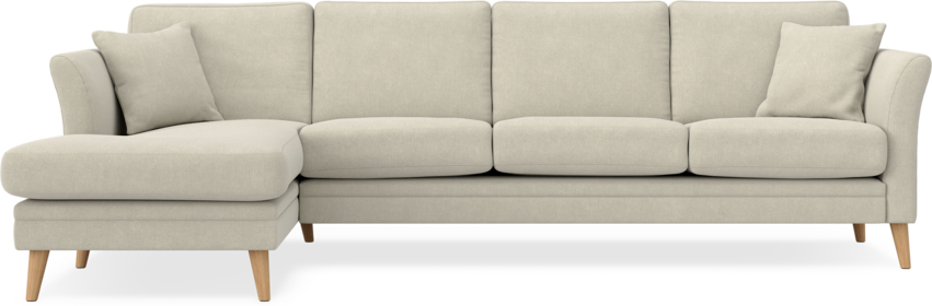 Eden - 3-sits soffa med schäslong - Beige