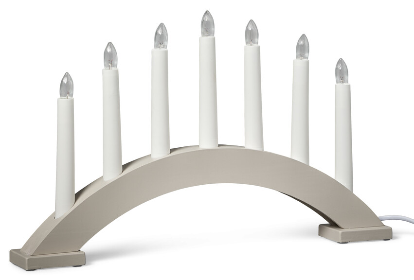 Selma - Adventsljusstake, 39x22,5x5 cm - Beige