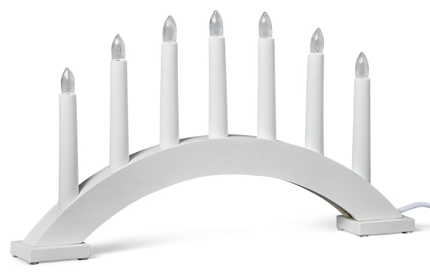 Selma - Adventsljusstake - Vit