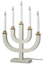 Edith - Adventsljusstake, 33x8x50 cm - Grå