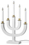 Edith - Adventsljusstake, 33x8x50 cm - Vit