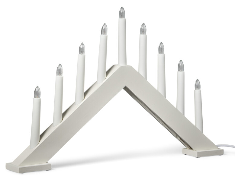 Lilly - Adventsljusstake - Vit