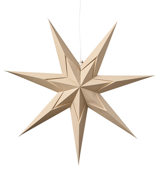 Ylva - Julstjärna, Ø 75 cm - Beige