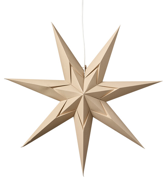 Ylva - Julstjärna, Ø 60 cm - Beige