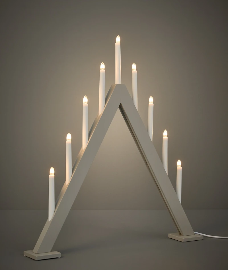 Miro - Adventsljusstake, 60x64x5,5 cm - Beige