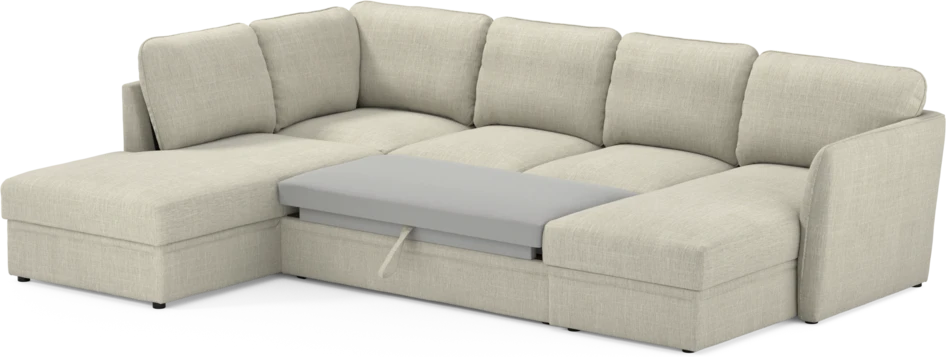 Öland - Bäddsoffa med divan vänster och schäslong höger - Beige