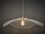 Slokhatten - Taklampa, H18 Ø75 cm - Vit