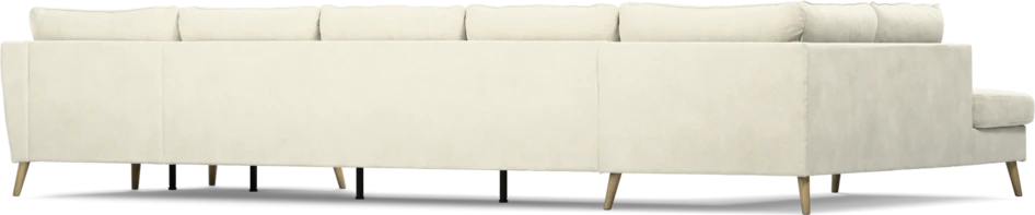 County - 4-sits soffa med divan vänster och schäslong höger - Vit