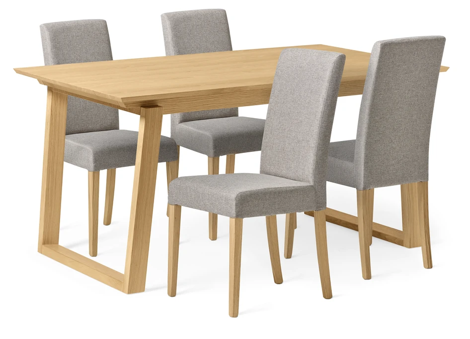 Twin - Matgrupp med 4 stolar Ekenäs - Beige