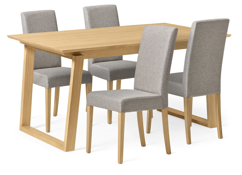 Twin - Matgrupp med 4 stolar Ekenäs - Beige