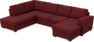 Friday - 3-sits soffa med divan vänster och schäslong höger - Rosa