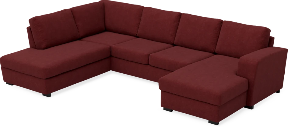 Friday - 3-sits soffa med divan vänster och schäslong höger - Rosa