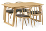 Twin - Matgrupp med 4 stolar Sixten - Beige