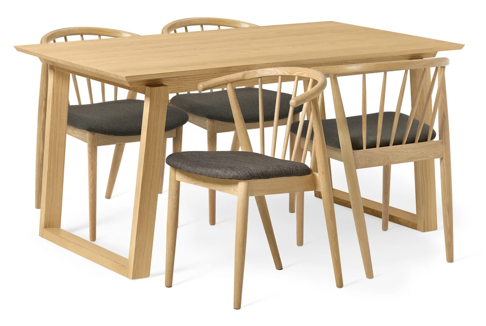 Twin - Matgrupp med 4 stolar Sixten - Beige