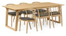 Twin - Matgrupp med 6 stolar Sixten - Beige