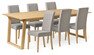 Twin - Matgrupp med 6 stolar Ekenäs - Beige