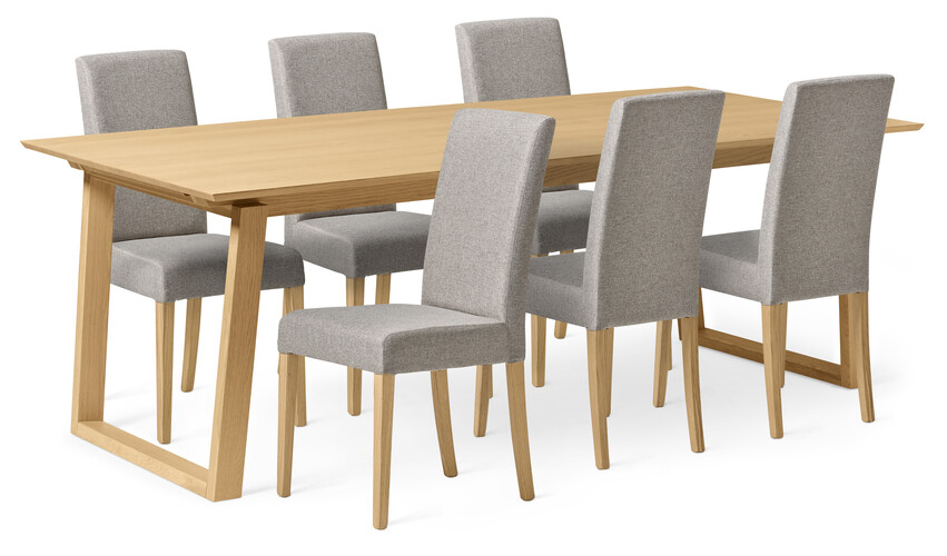 Twin - Matgrupp med 6 stolar Ekenäs - Beige