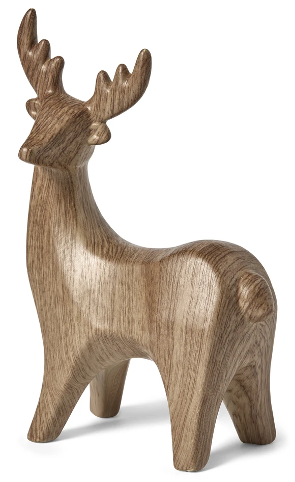 Kronhjort - Prydnadsföremål,14,5x7,5x22,5 cm - Brun