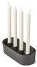 Isa - Ljusstake, 25,5x7x11 cm - Svart