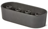 Isa - Ljusstake, 25,5x7x11 cm - Svart
