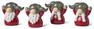 Ebbe - Korthållare, 4-pack - Röd