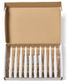 Paulina - Julgransljus, H 16 cm, LED-belysning, exkl. batteri AAA, inkl. batteri CR2032 - Vit